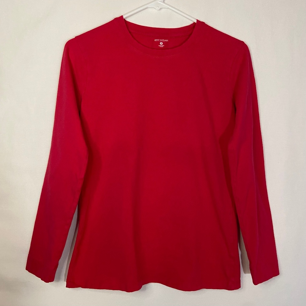 Red Great Northwest Long Sleeve T-Shirt Size S